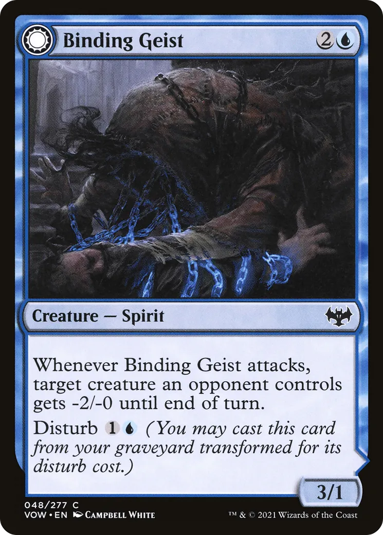 Geist d'emprisonnement // Entraves spectrales — Innistrad: Crimson Vow — Magic: The Gathering