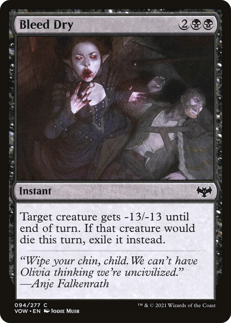 Vider de son sang — Innistrad: Crimson Vow — Magic: The Gathering