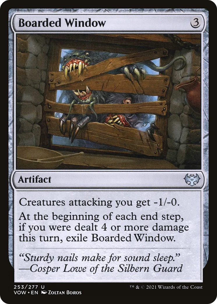 Fenêtre barricadée — Innistrad: Crimson Vow — Magic: The Gathering