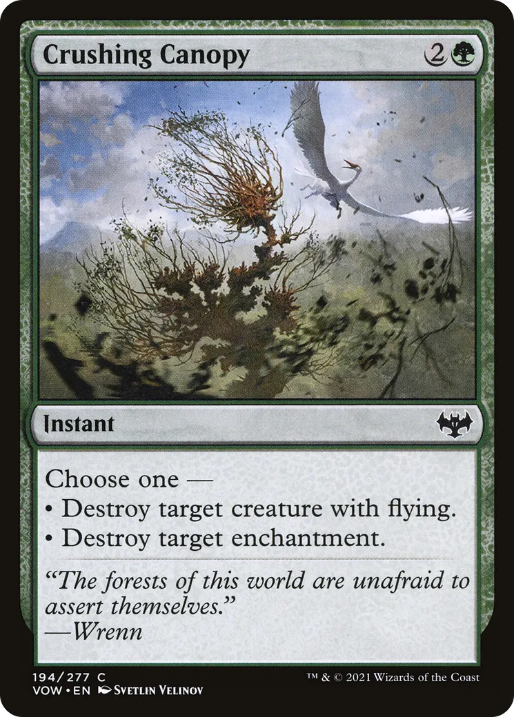 Canopée écrasante — Innistrad: Crimson Vow — Magic: The Gathering