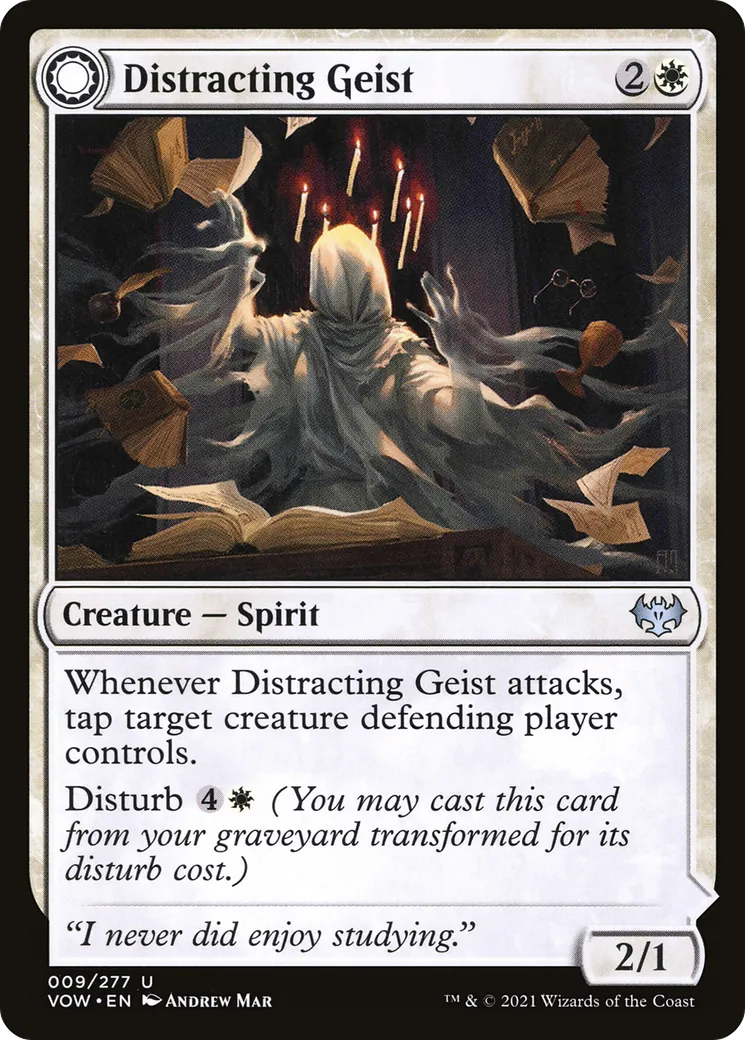 Distracting Geist // Clever Distraction — Innistrad: Crimson Vow — Magic: The Gathering