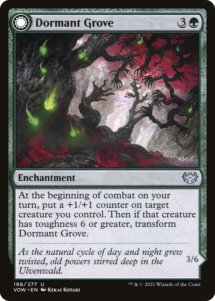Dormant Grove // Gnarled Grovestrider — Innistrad: Crimson Vow — Magic: The Gathering