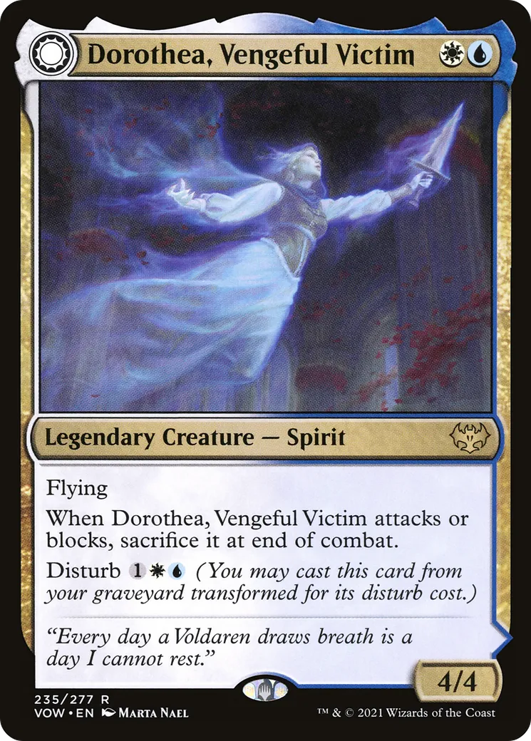 Dorothéa, victime vengeresse // Châtiment de Dorothéa — Innistrad: Crimson Vow — Magic: The Gathering