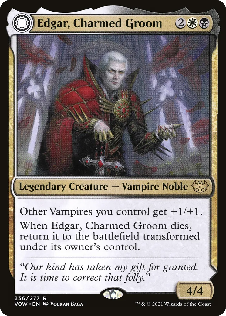 Edgar, marié enchanté // Cercueil d'Edgar Markov — Innistrad: Crimson Vow — Magic: The Gathering