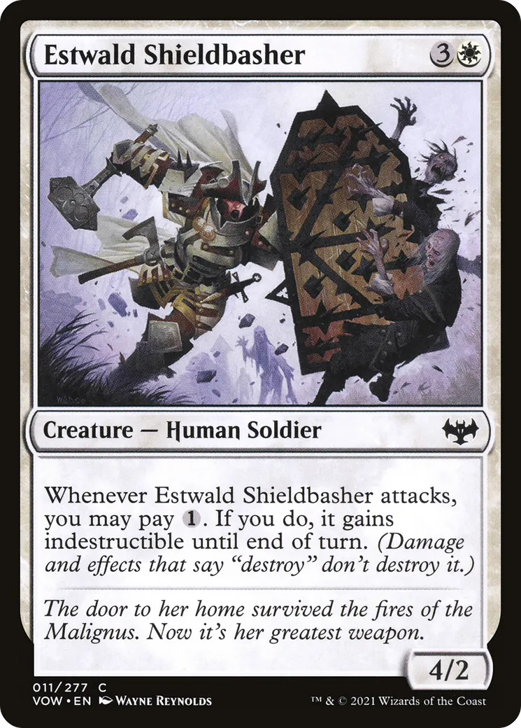 Estwald Shieldbasher — Innistrad: Crimson Vow — Magic: The Gathering