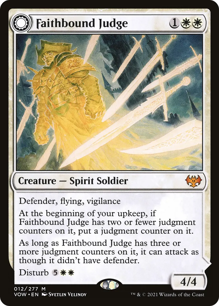 Faithbound Judge // Sinner's Judgment — Innistrad: Crimson Vow — Magic: The Gathering