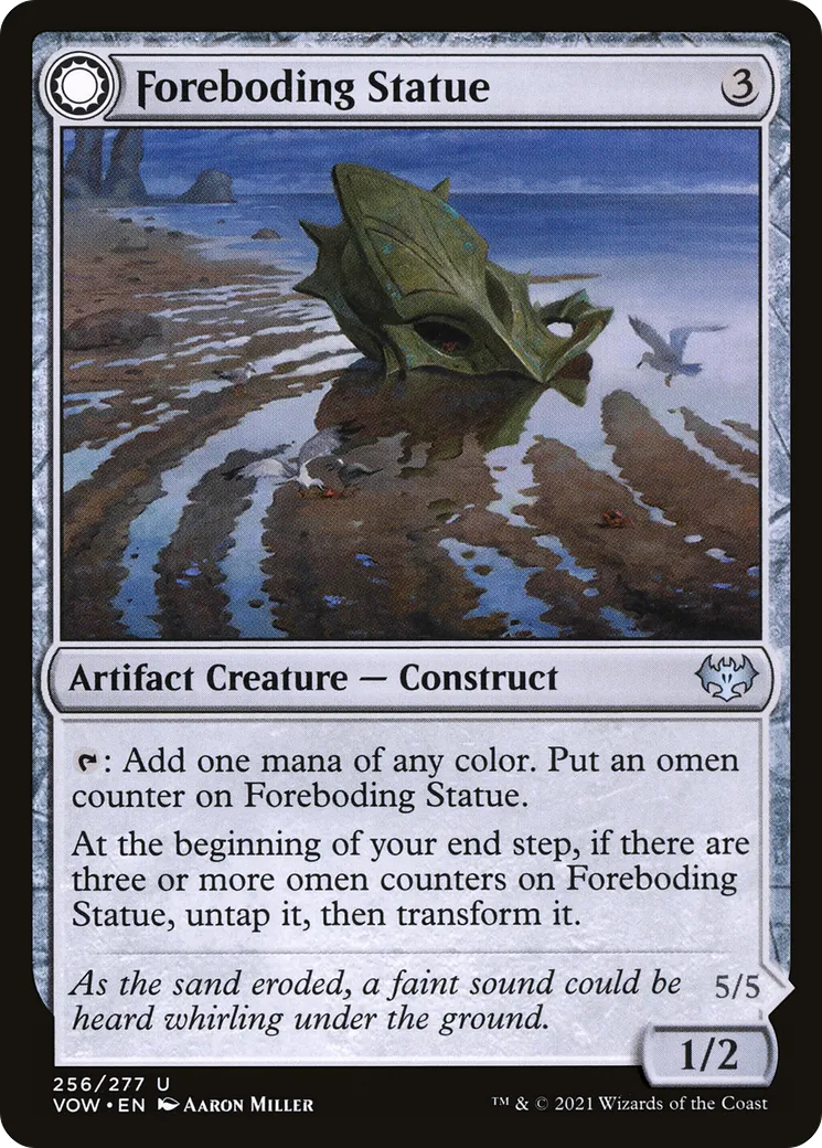 Statue angoissante // Batteuse abandonnée — Innistrad: Crimson Vow — Magic: The Gathering