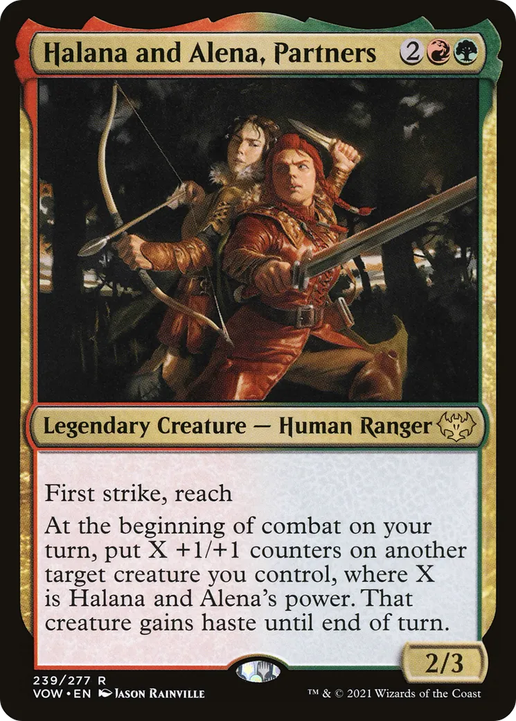 Halana et Alena, partenaires — Innistrad: Crimson Vow — Magic: The Gathering