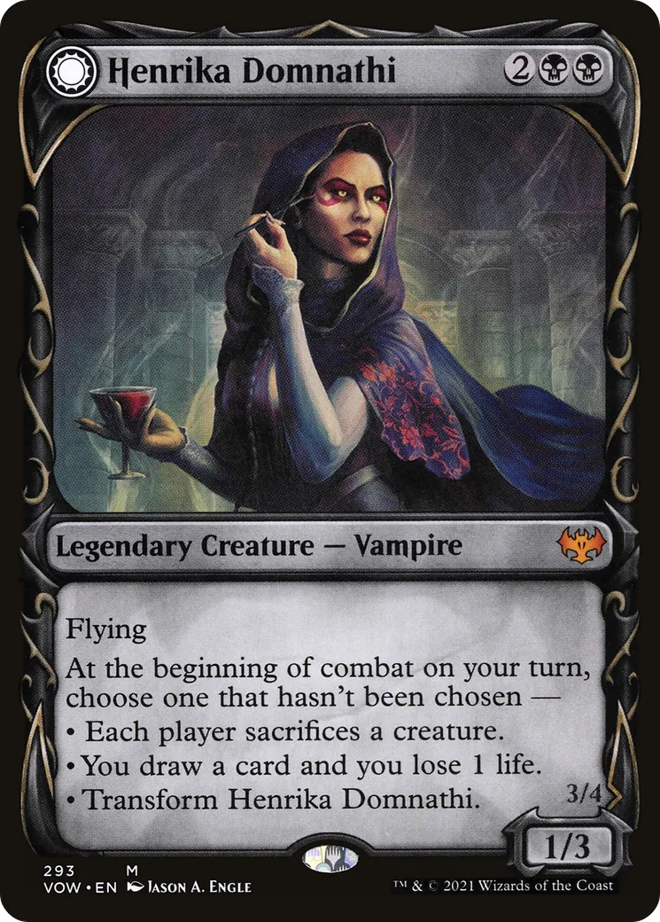 Henrika Domnathi // Henrika, voyante infernale — Innistrad: Crimson Vow — Magic: The Gathering