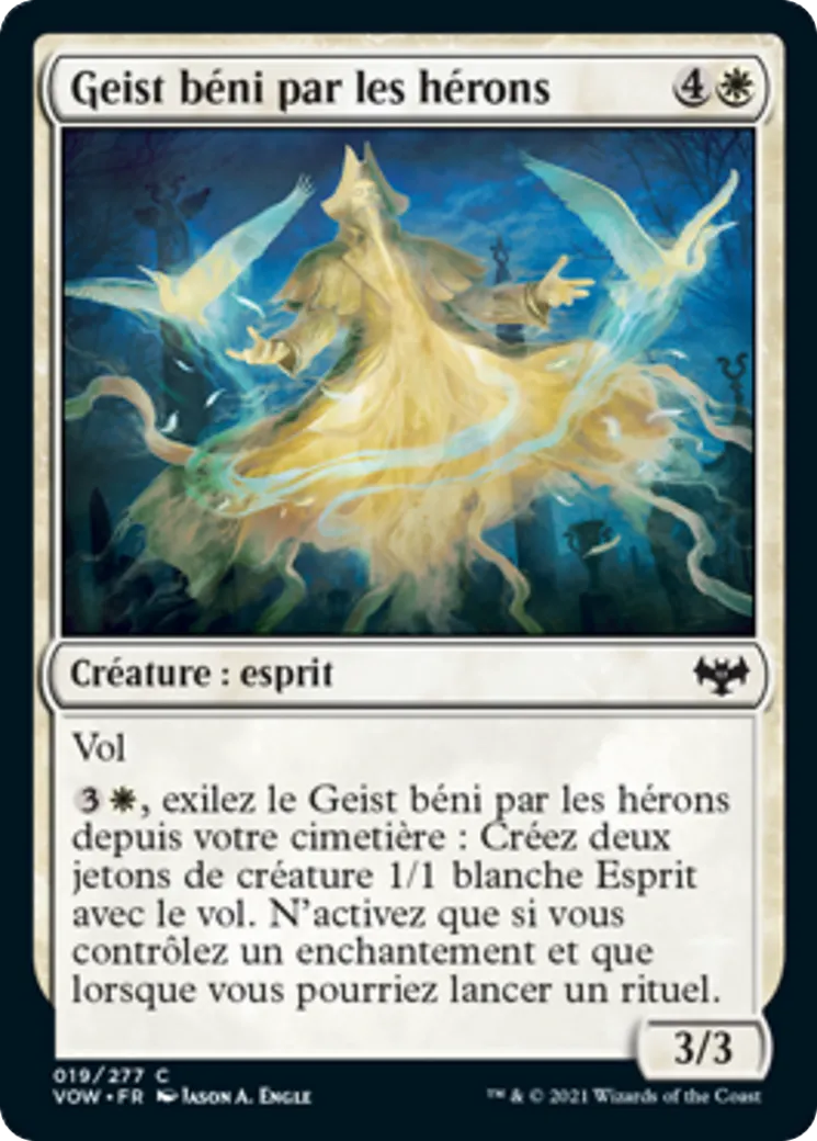 Geist béni par les hérons — Innistrad: Crimson Vow — Magic: The Gathering