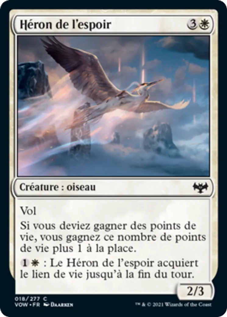 Héron de l'espoir — Innistrad: Crimson Vow — Magic: The Gathering