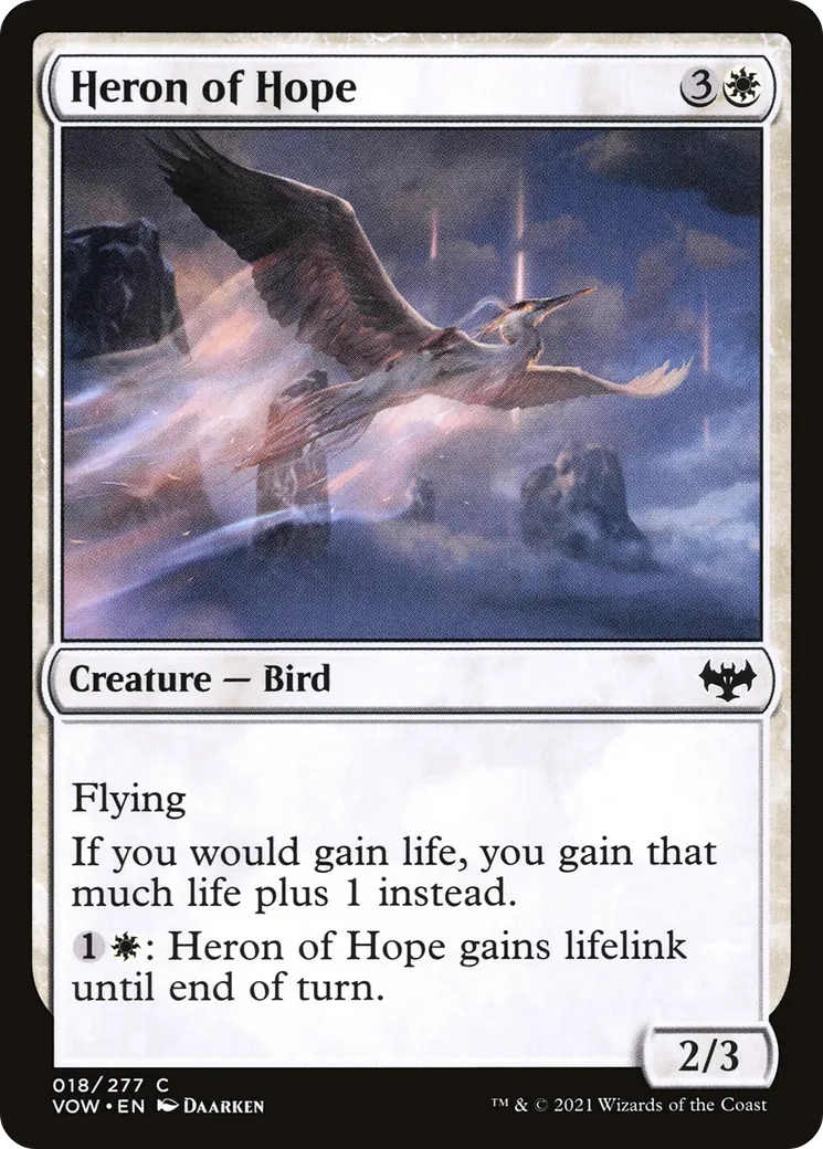 Héron de l'espoir — Innistrad: Crimson Vow — Magic: The Gathering