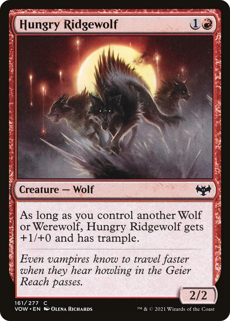 Loup des contreforts affamé — Innistrad: Crimson Vow — Magic: The Gathering