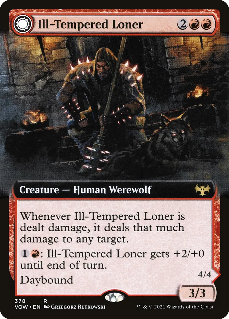 Solitaire irascible // Vengeur de la hurlemeute — Innistrad: Crimson Vow — Magic: The Gathering
