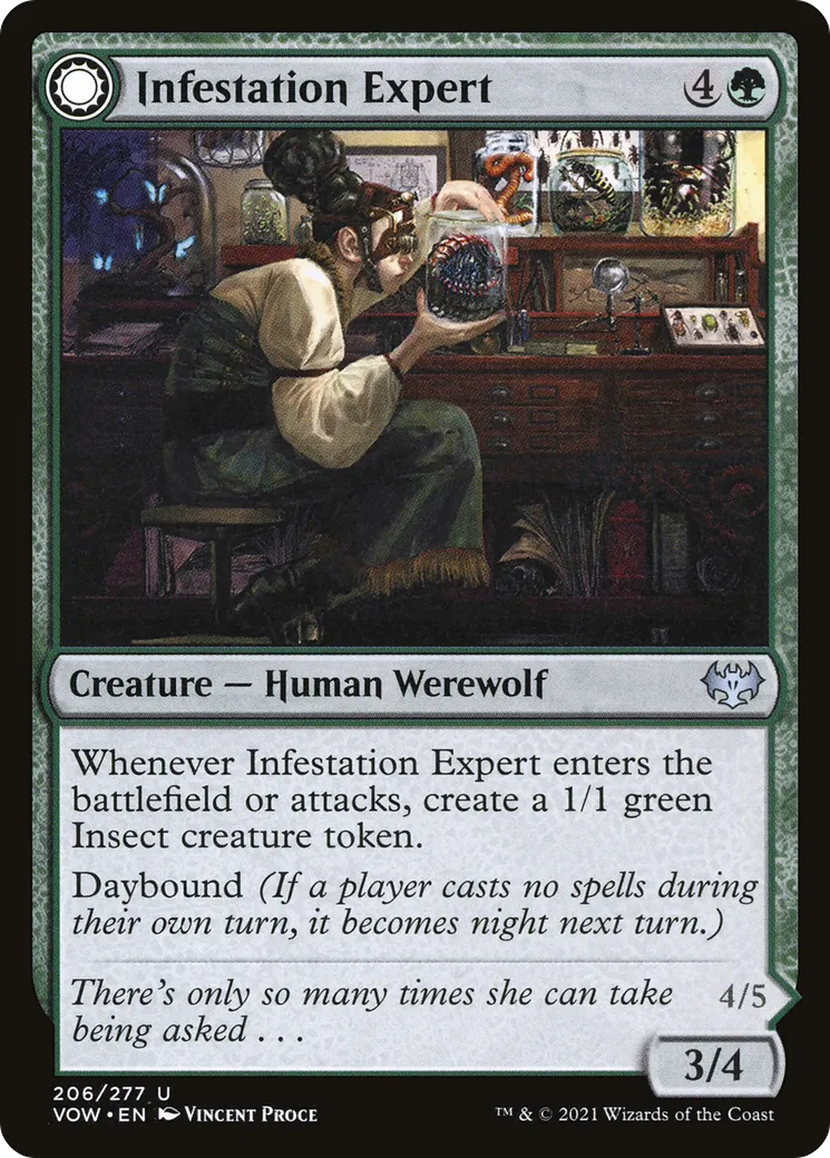 Infestation Expert // Infested Werewolf — Innistrad: Crimson Vow — Magic: The Gathering