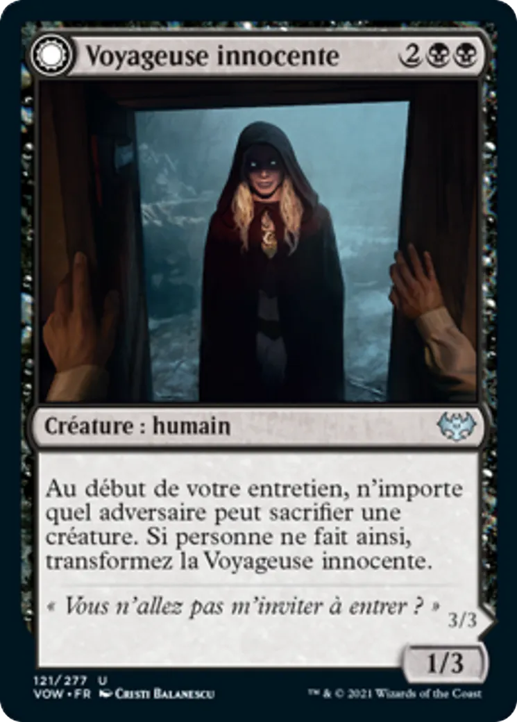 Voyageuse innocente // Envahisseuse malveillante — Innistrad: Crimson Vow — Magic: The Gathering
