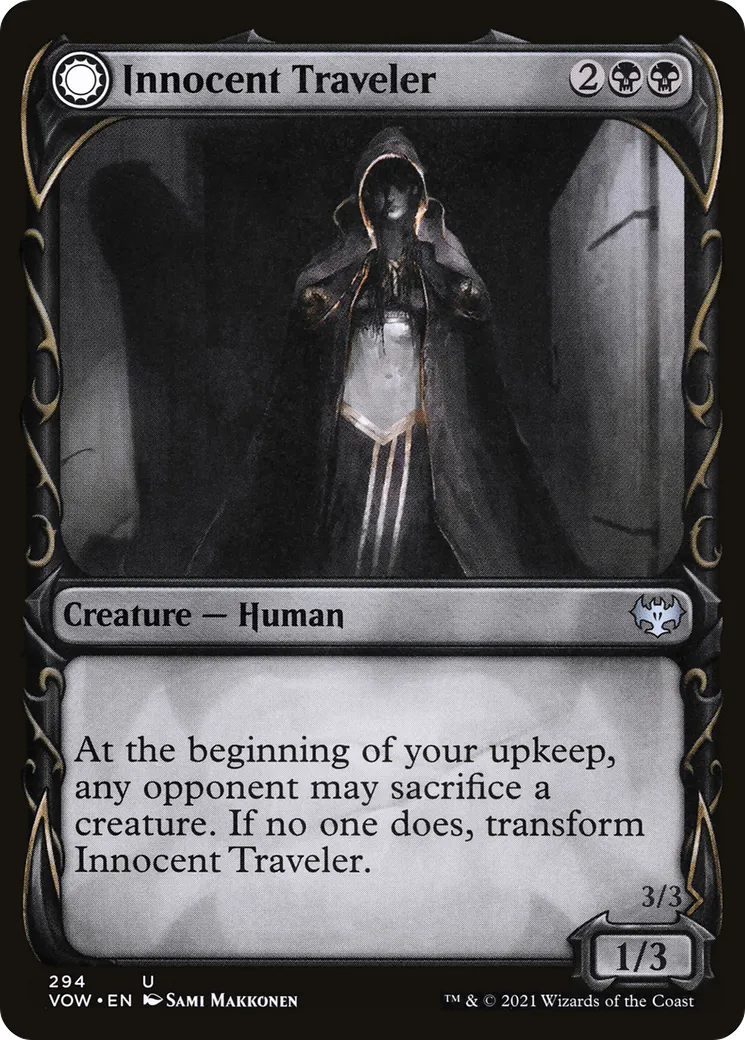 Innocent Traveler // Malicious Invader — Innistrad: Crimson Vow — Magic: The Gathering