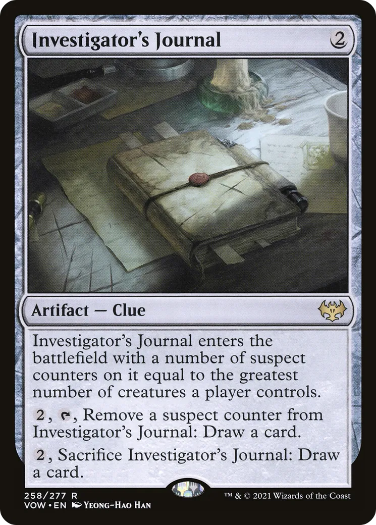Journal de l'enquêteur — Innistrad: Crimson Vow — Magic: The Gathering