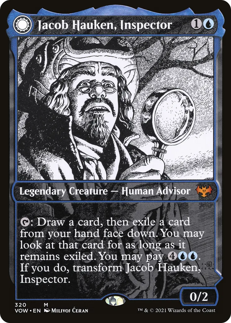 Jacob Hauken, inspecteur // Perspicacité de Hauken — Innistrad: Crimson Vow — Magic: The Gathering