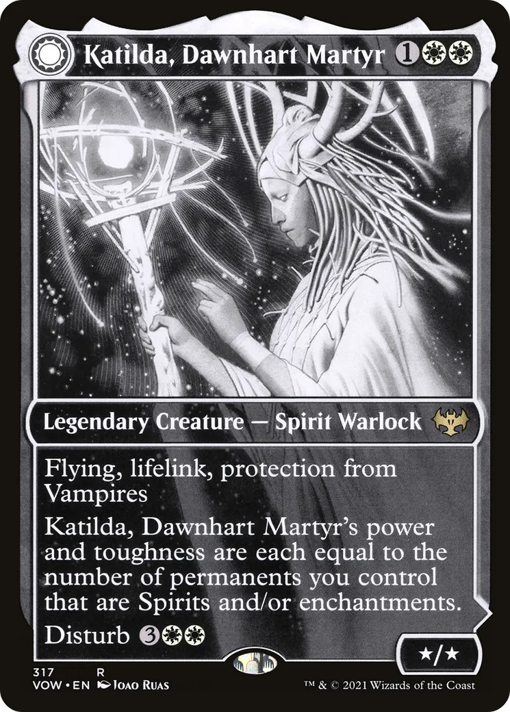 Katilda, martyre de Cerf-orient // Aube de Katilda — Innistrad: Crimson Vow — Magic: The Gathering
