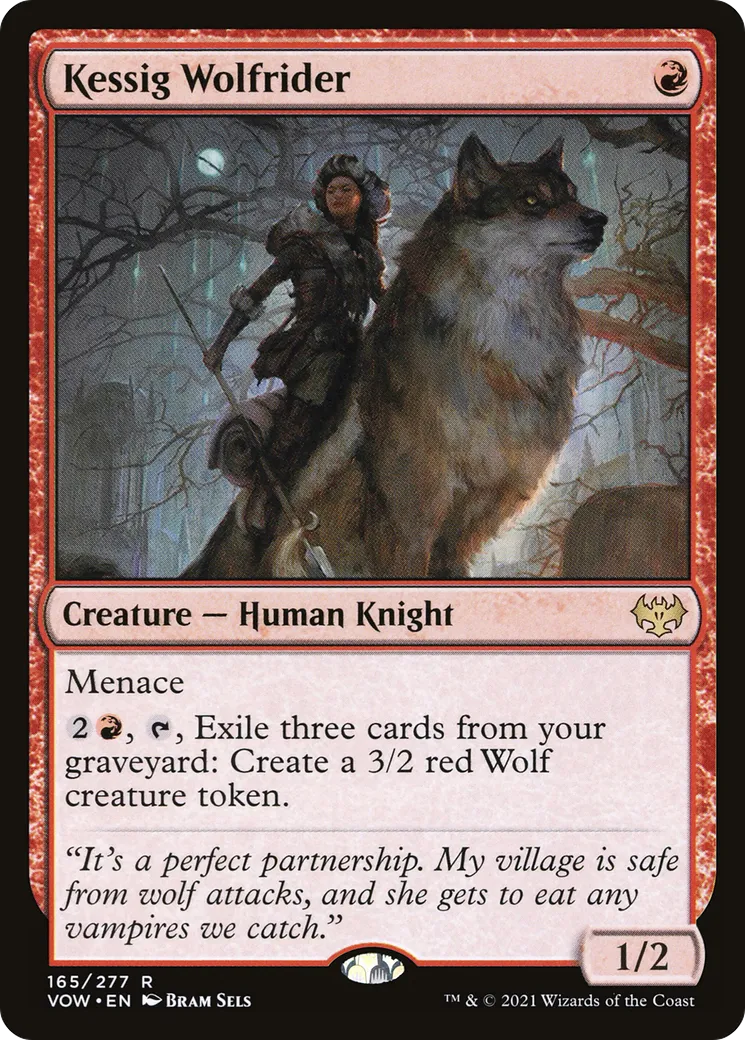 Chevaucheuse de loup de Kessig — Innistrad: Crimson Vow — Magic: The Gathering