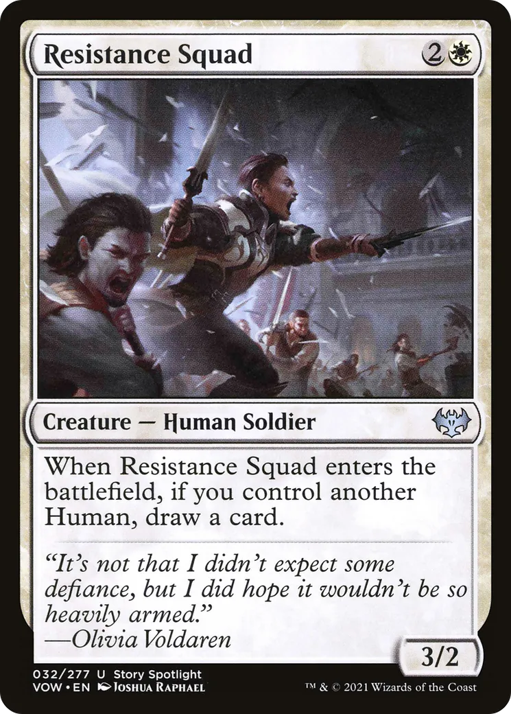 Escouade de la résistance — Innistrad: Crimson Vow — Magic: The Gathering