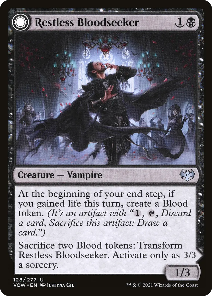 Restless Bloodseeker // Bloodsoaked Reveler — Innistrad: Crimson Vow — Magic: The Gathering
