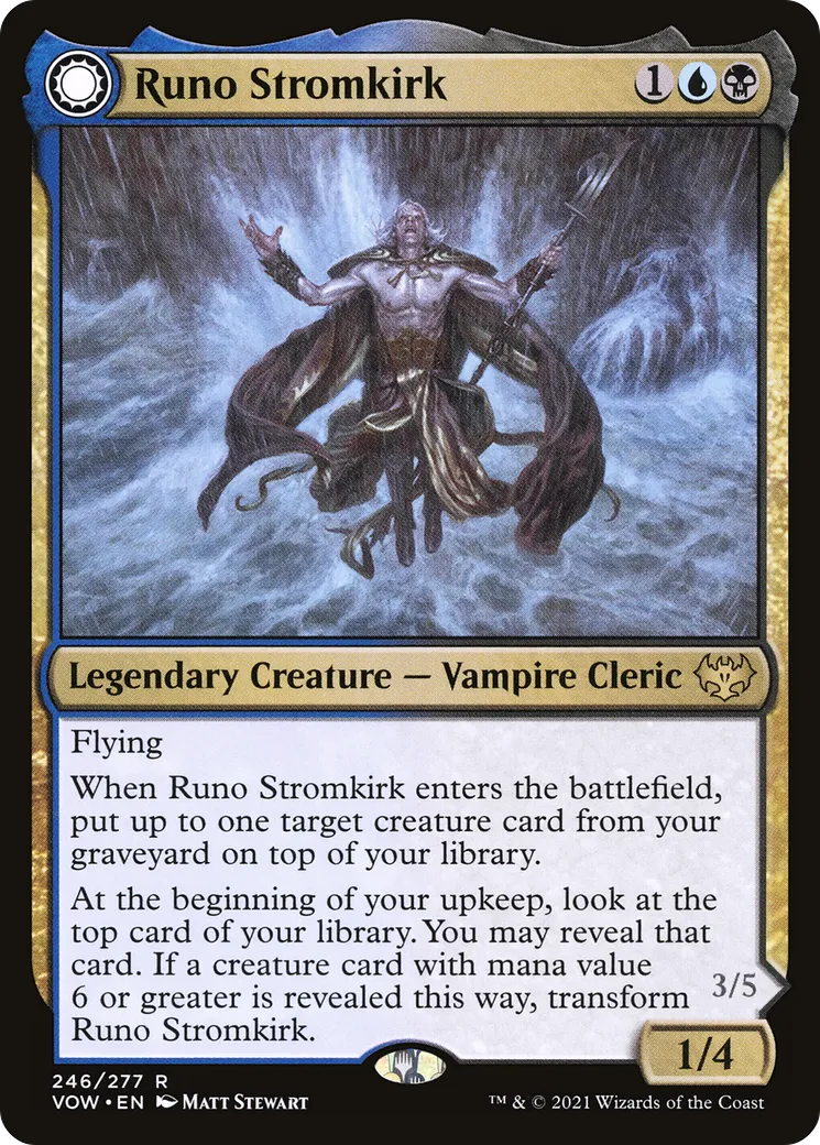 Runo Stromkirk // Krothuss, seigneur des profondeurs — Innistrad: Crimson Vow — Magic: The Gathering