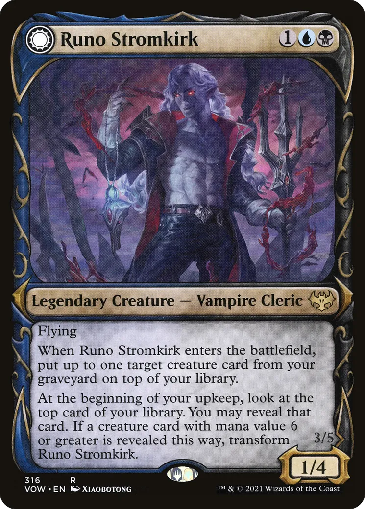 Runo Stromkirk // Krothuss, Lord of the Deep — Innistrad: Crimson Vow — Magic: The Gathering