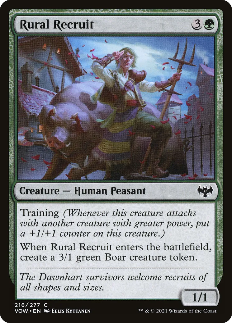 Recrue rurale — Innistrad: Crimson Vow — Magic: The Gathering