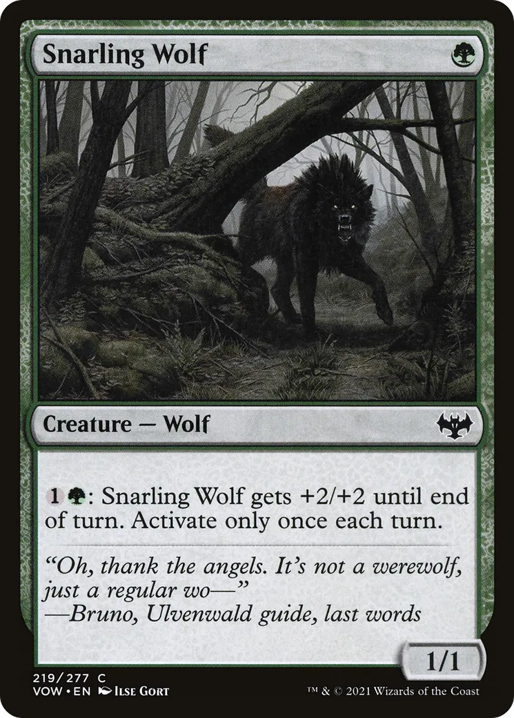 Loup menaçant — Innistrad: Crimson Vow — Magic: The Gathering