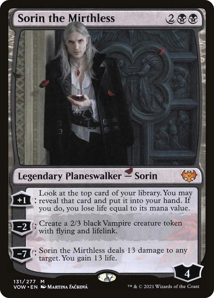 Sorin le morose — Innistrad: Crimson Vow — Magic: The Gathering