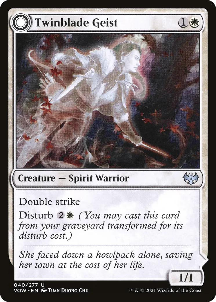 Twinblade Geist // Twinblade Invocation — Innistrad: Crimson Vow — Magic: The Gathering
