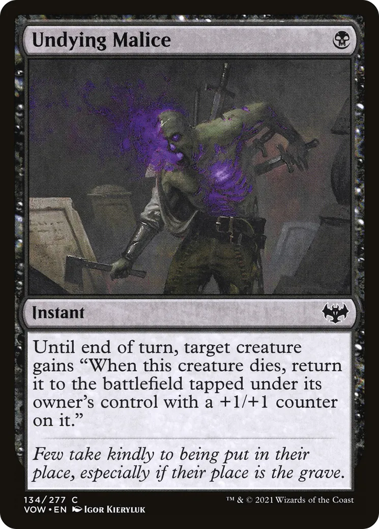 Undying Malice — Innistrad: Crimson Vow — Magic: The Gathering