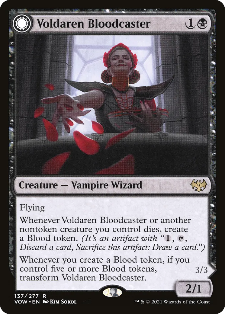 Magesang Voldaren // Invocatrice d'hémochiroptères — Innistrad: Crimson Vow — Magic: The Gathering