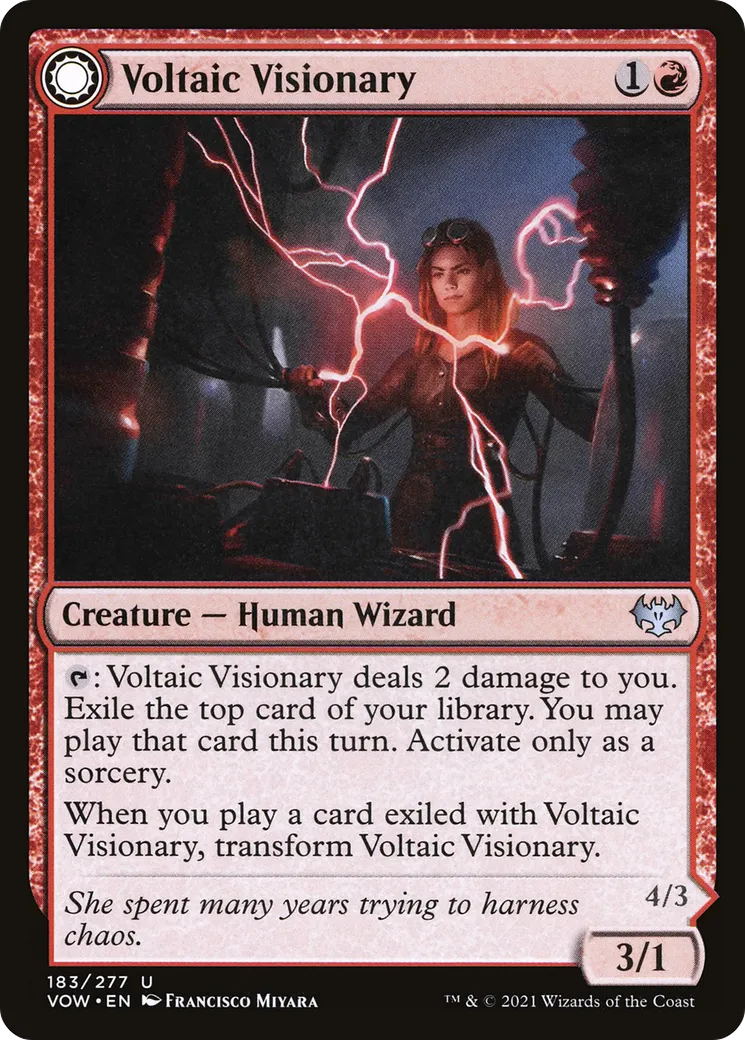 Visionnaire voltaïque // Berserker survoltée — Innistrad: Crimson Vow — Magic: The Gathering