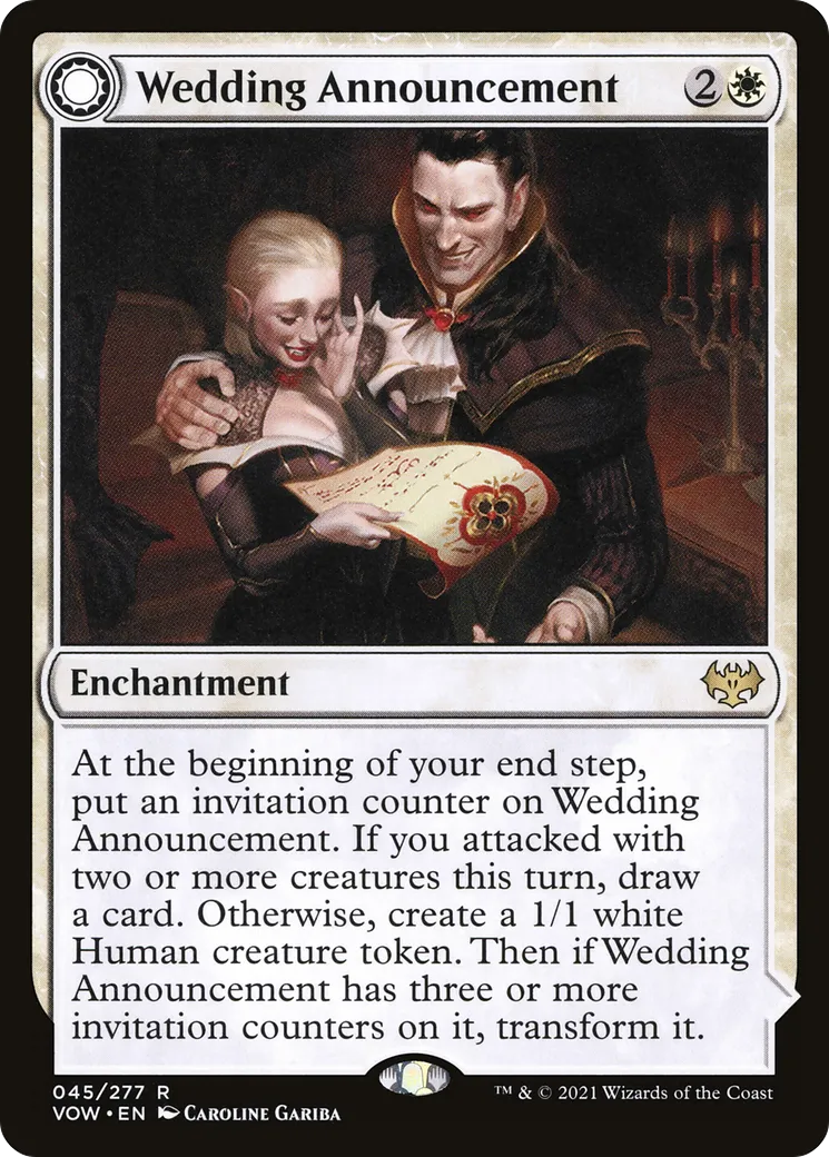 Annonce du mariage // Festivités du mariage — Innistrad: Crimson Vow — Magic: The Gathering