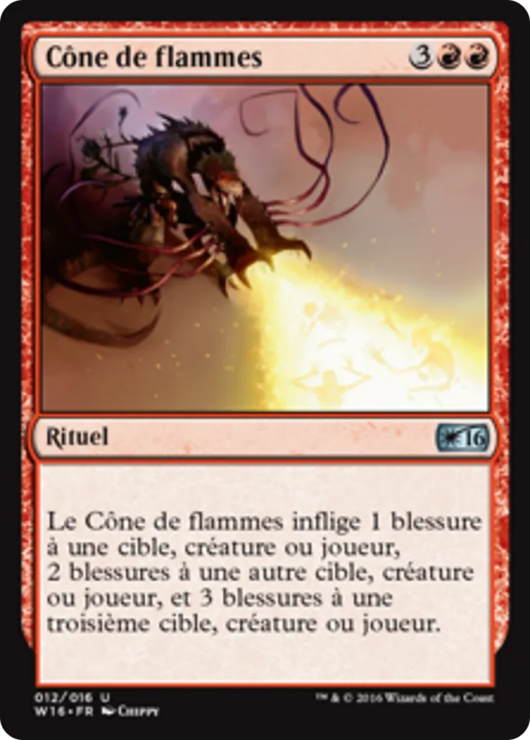 Cône de flammes — Welcome Deck 2016 — Magic: The Gathering