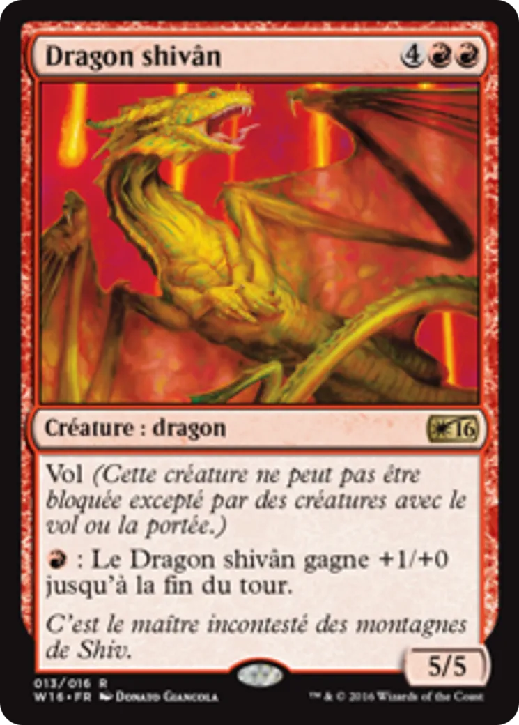 Dragon shivân — Welcome Deck 2016 — Magic: The Gathering