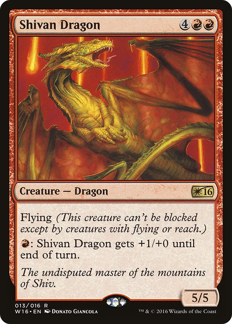 Shivan Dragon — Welcome Deck 2016 — Magic: The Gathering