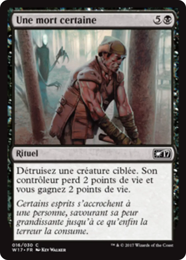 Une mort certaine — Welcome Deck 2017 — Magic: The Gathering