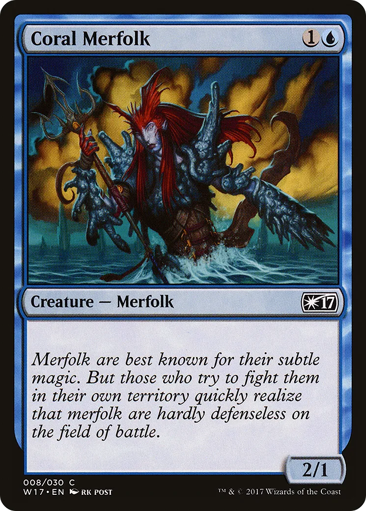 Coral Merfolk — Welcome Deck 2017 — Magic: The Gathering