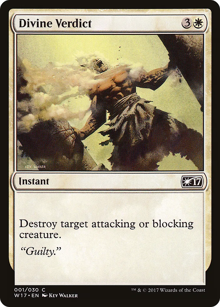 Divine Verdict — Welcome Deck 2017 — Magic: The Gathering