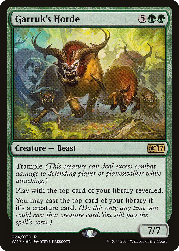 Garruk's Horde — Welcome Deck 2017 — Magic: The Gathering