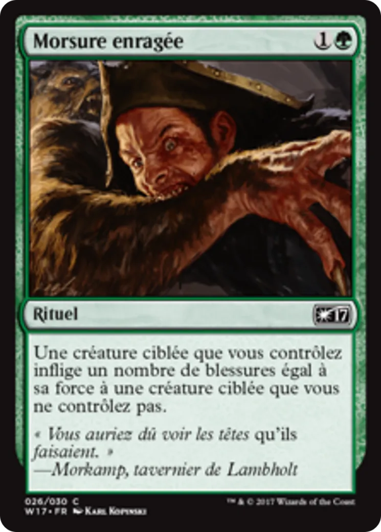Morsure enragée — Welcome Deck 2017 — Magic: The Gathering