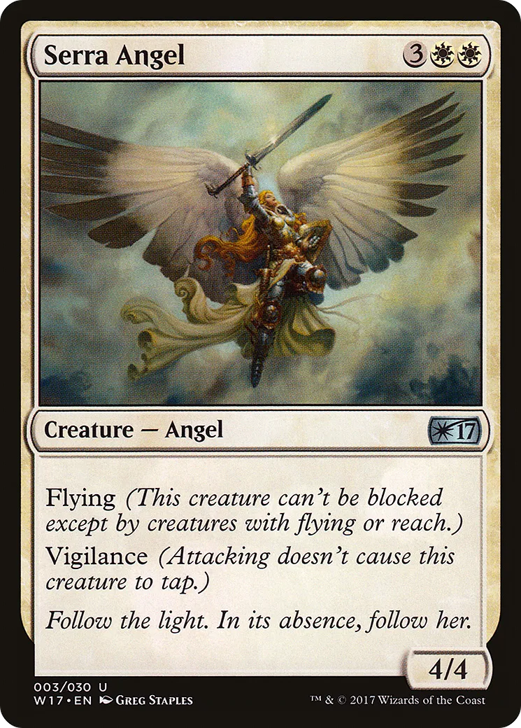 Serra Angel — Welcome Deck 2017 — Magic: The Gathering
