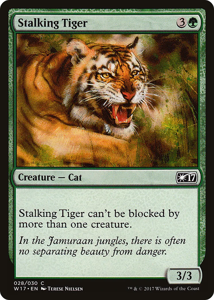 Tigre en chasse — Welcome Deck 2017 — Magic: The Gathering