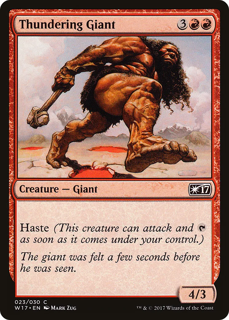 Thundering Giant — Welcome Deck 2017 — Magic: The Gathering