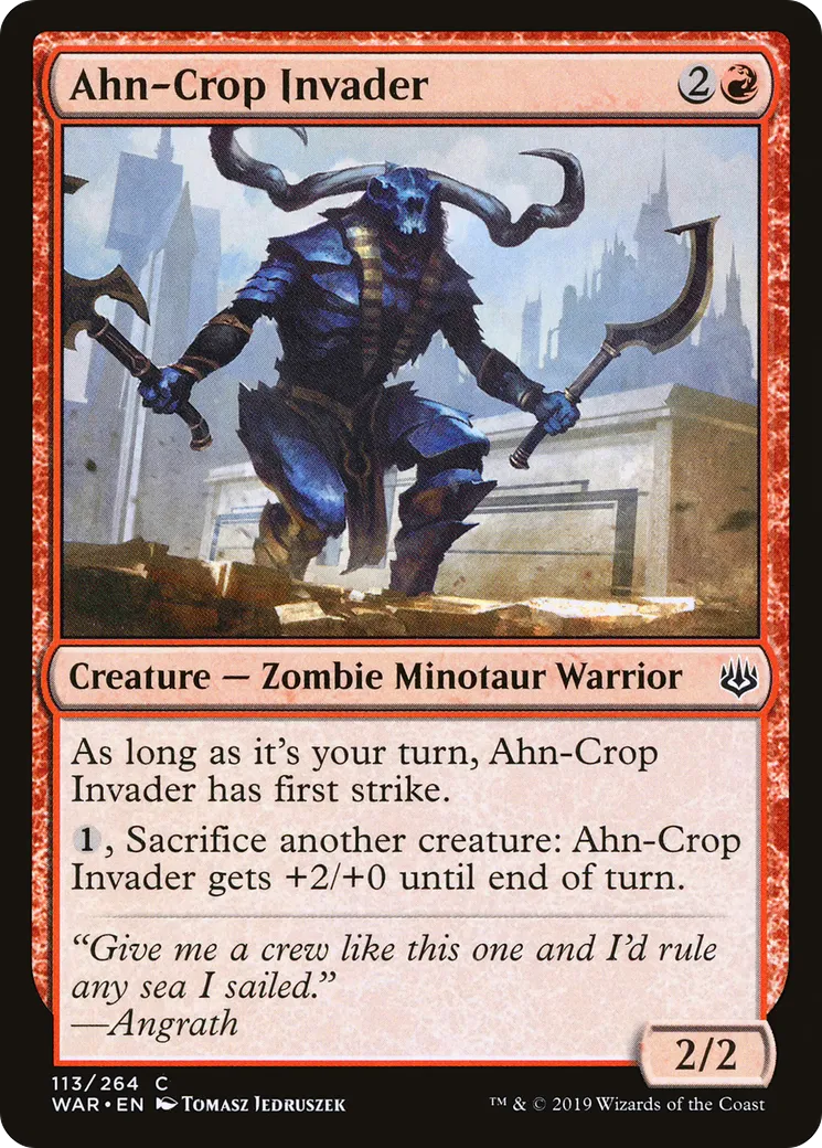 Ahn-Crop Invader — War of the Spark — Magic: The Gathering