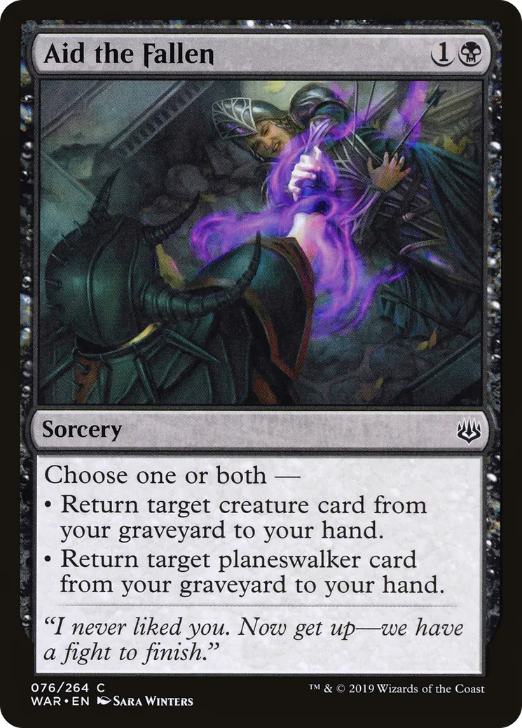 Aid the Fallen — War of the Spark — Magic: The Gathering